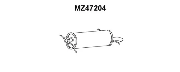 MZ47204 VENEPORTE Глушитель выхлопных газов конечный (фото 1)