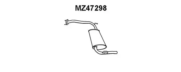 MZ47298 VENEPORTE Глушитель выхлопных газов конечный (фото 1)