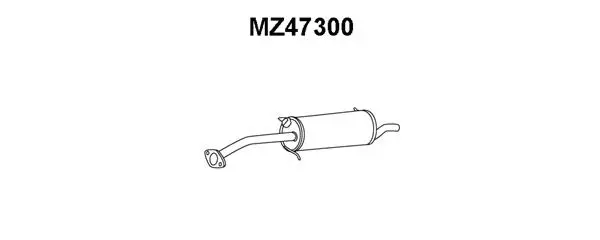 MZ47300 VENEPORTE Глушитель выхлопных газов конечный (фото 1)