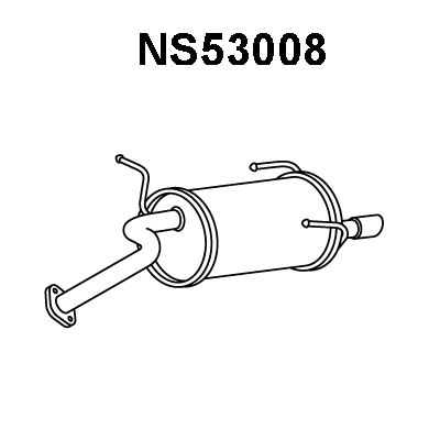 NS53008 VENEPORTE Глушитель выхлопных газов конечный (фото 1)