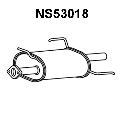 NS53018 VENEPORTE Глушитель выхлопных газов конечный (фото 1)
