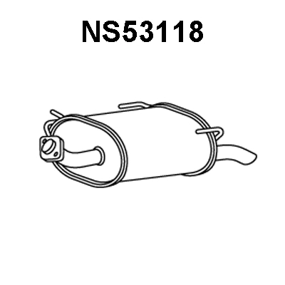 NS53118 VENEPORTE Глушитель выхлопных газов конечный (фото 1)