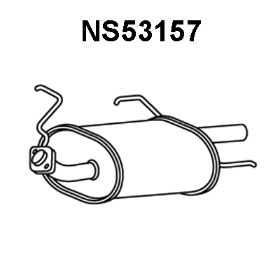 NS53157 VENEPORTE Глушитель выхлопных газов конечный (фото 1)