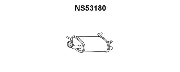 NS53180 VENEPORTE Глушитель выхлопных газов конечный (фото 1)