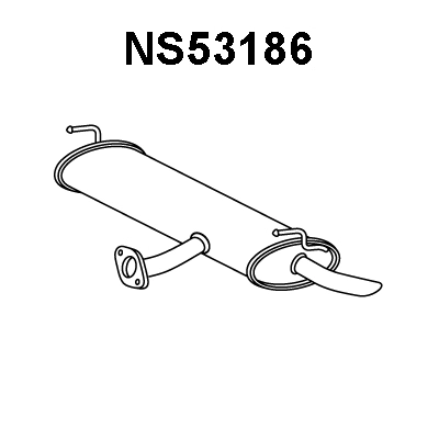 NS53186 VENEPORTE Глушитель выхлопных газов конечный (фото 1)