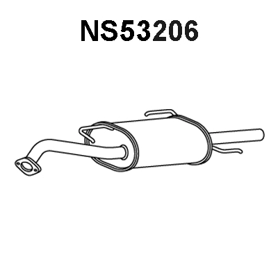 NS53206 VENEPORTE Глушитель выхлопных газов конечный (фото 1)