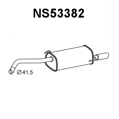NS53382 VENEPORTE Глушитель выхлопных газов конечный (фото 1)