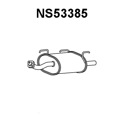 NS53385 VENEPORTE Глушитель выхлопных газов конечный (фото 1)