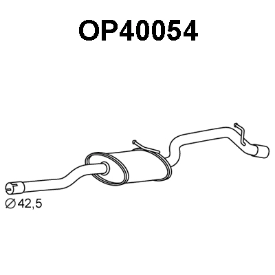 OP40054 VENEPORTE Глушитель выхлопных газов конечный (фото 1)