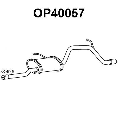 OP40057 VENEPORTE Глушитель выхлопных газов конечный (фото 1)