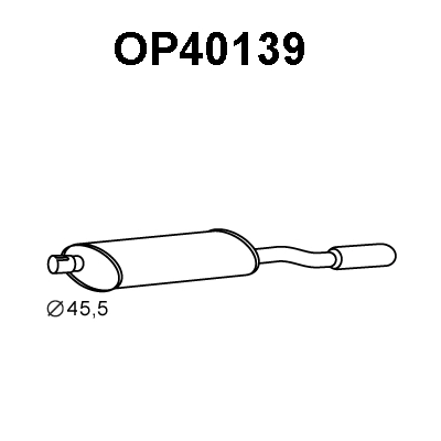 OP40139 VENEPORTE Глушитель выхлопных газов конечный (фото 1)