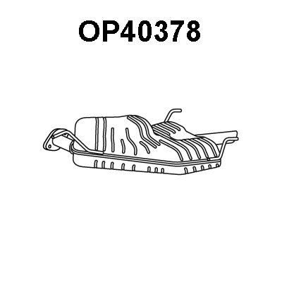 OP40378 VENEPORTE Глушитель выхлопных газов конечный (фото 1)