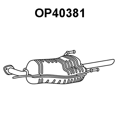 OP40381 VENEPORTE Глушитель выхлопных газов конечный (фото 1)