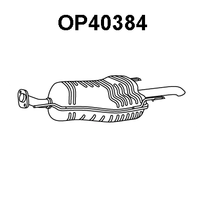 OP40384 VENEPORTE Глушитель выхлопных газов конечный (фото 1)