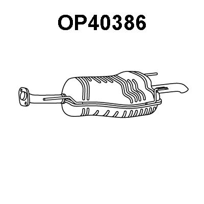 OP40386 VENEPORTE Глушитель выхлопных газов конечный (фото 1)
