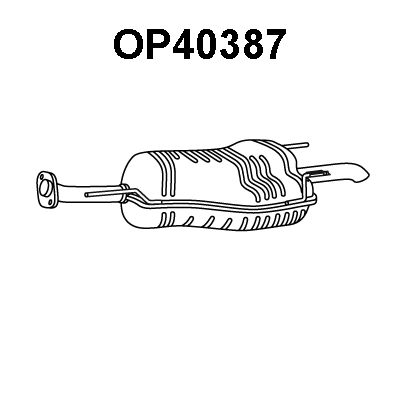 OP40387 VENEPORTE Глушитель выхлопных газов конечный (фото 1)