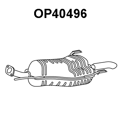 OP40496 VENEPORTE Глушитель выхлопных газов конечный (фото 1)