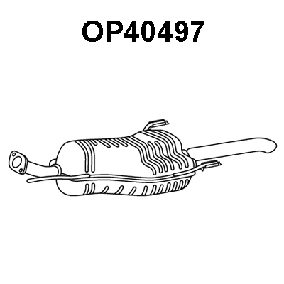 OP40497 VENEPORTE Глушитель выхлопных газов конечный (фото 1)
