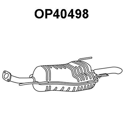 OP40498 VENEPORTE Глушитель выхлопных газов конечный (фото 1)