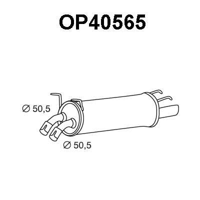 OP40565 VENEPORTE Глушитель выхлопных газов конечный (фото 1)