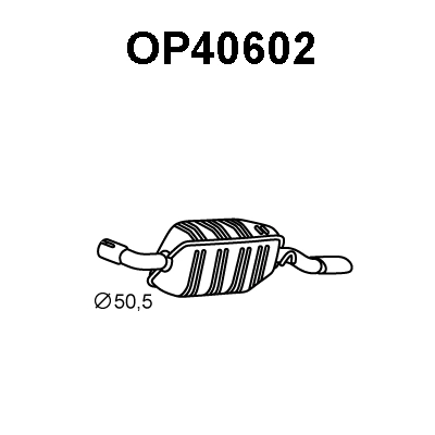 OP40602 VENEPORTE Глушитель выхлопных газов конечный (фото 1)