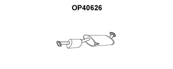 OP40626 VENEPORTE Глушитель выхлопных газов конечный (фото 1)