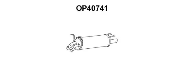 OP40741 VENEPORTE Глушитель выхлопных газов конечный (фото 1)