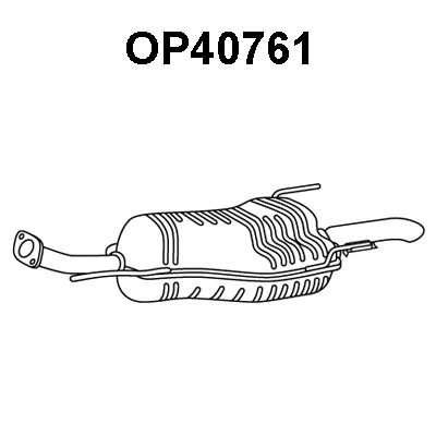 OP40761 VENEPORTE Глушитель выхлопных газов конечный (фото 1)