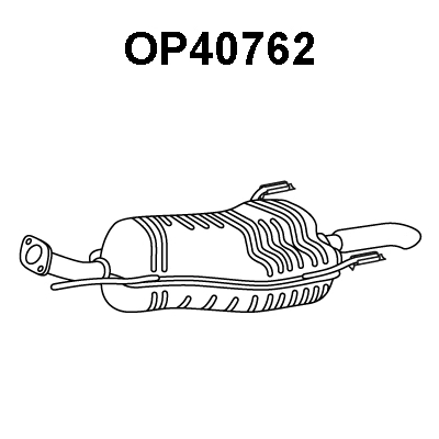 OP40762 VENEPORTE Глушитель выхлопных газов конечный (фото 1)