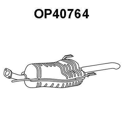 OP40764 VENEPORTE Глушитель выхлопных газов конечный (фото 1)