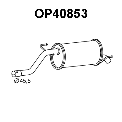 OP40853 VENEPORTE Глушитель выхлопных газов конечный (фото 1)