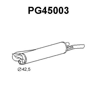 PG45003 VENEPORTE Глушитель выхлопных газов конечный (фото 1)