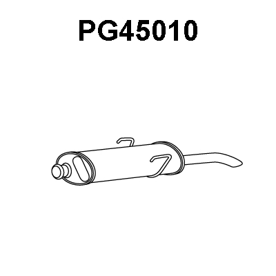 PG45010 VENEPORTE Глушитель выхлопных газов конечный (фото 1)