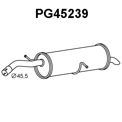 PG45239 VENEPORTE Глушитель выхлопных газов конечный (фото 1)