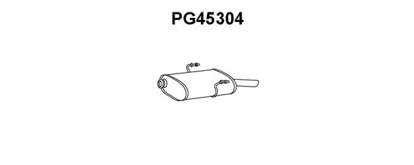 PG45304 VENEPORTE Глушитель выхлопных газов конечный (фото 1)