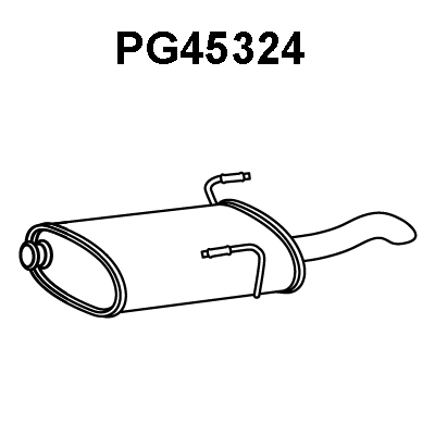 PG45324 VENEPORTE Глушитель выхлопных газов конечный (фото 1)