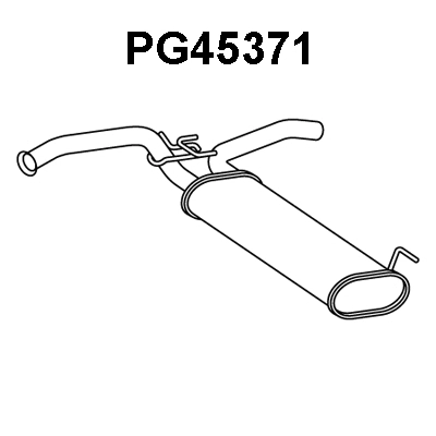 PG45371 VENEPORTE Глушитель выхлопных газов конечный (фото 1)