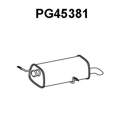 PG45381 VENEPORTE Глушитель выхлопных газов конечный (фото 1)