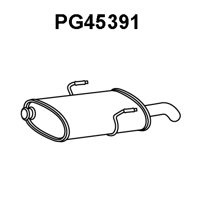 PG45391 VENEPORTE Глушитель выхлопных газов конечный (фото 1)
