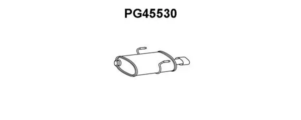 PG45530 VENEPORTE Глушитель выхлопных газов конечный (фото 1)