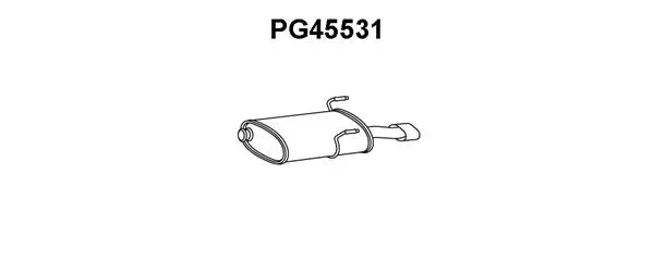 PG45531 VENEPORTE Глушитель выхлопных газов конечный (фото 1)