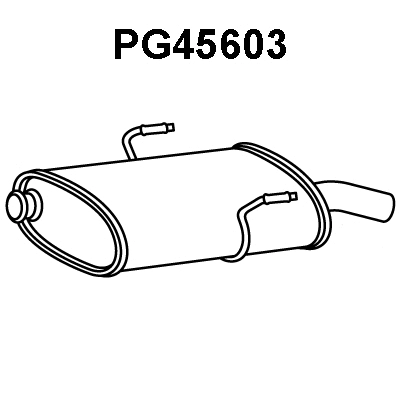 PG45603 VENEPORTE Глушитель выхлопных газов конечный (фото 1)