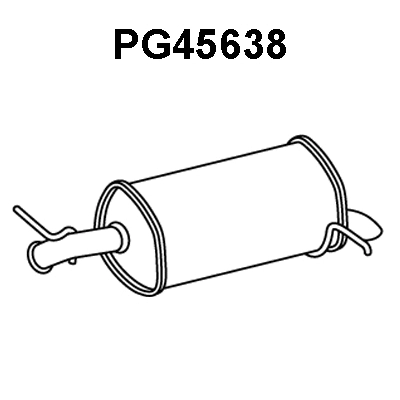 PG45638 VENEPORTE Глушитель выхлопных газов конечный (фото 1)
