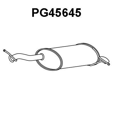 PG45645 VENEPORTE Глушитель выхлопных газов конечный (фото 1)