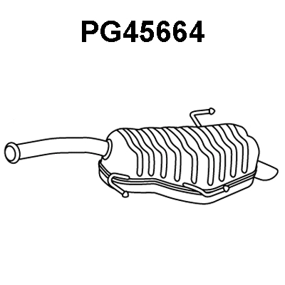 PG45664 VENEPORTE Глушитель выхлопных газов конечный (фото 1)