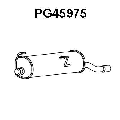 PG45975 VENEPORTE Глушитель выхлопных газов конечный (фото 1)