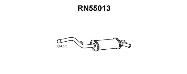 RN55013 VENEPORTE Глушитель выхлопных газов конечный (фото 1)