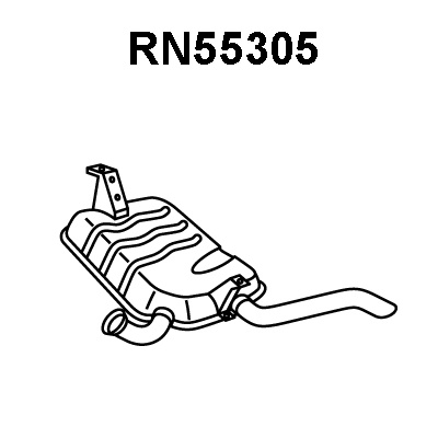 RN55305 VENEPORTE Глушитель выхлопных газов конечный (фото 1)