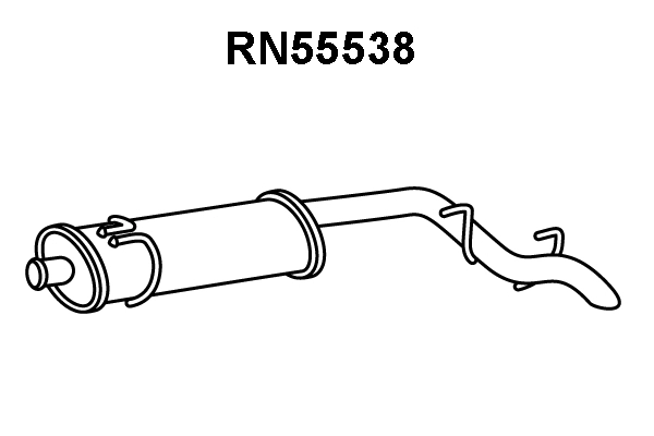RN55538 VENEPORTE Глушитель выхлопных газов конечный (фото 1)