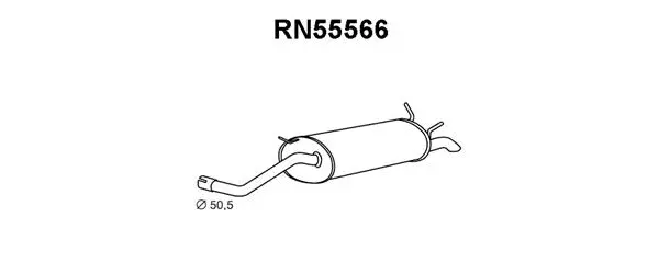 RN55566 VENEPORTE Глушитель выхлопных газов конечный (фото 1)